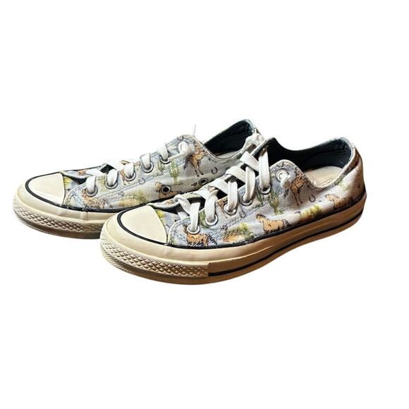 Converse Canvas Low Top Horses Shoes Men 5 Women 7 Sneakers Twisted Resort - Picture 3 of 8